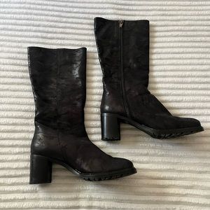 Ross & Snow Black Moto Boots